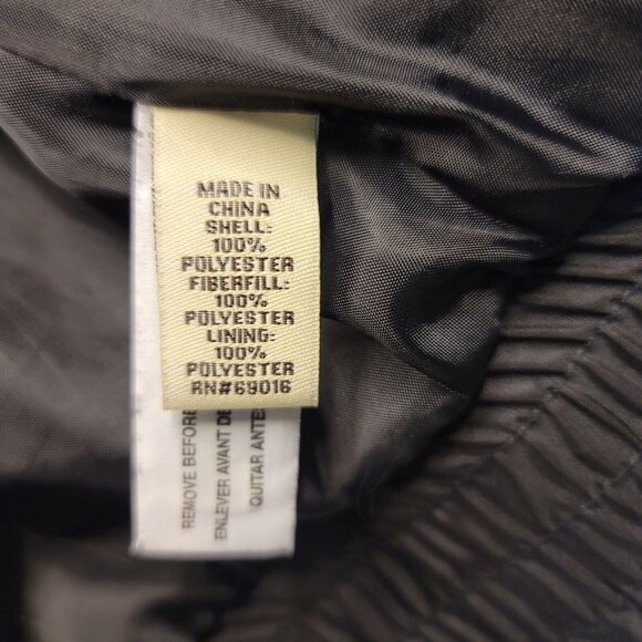 Ruff Hewn Boys Youth Black Puffer Vest Jacket w/Sweatshirt Hoodie Sleeve Large - Picture 4 of 7